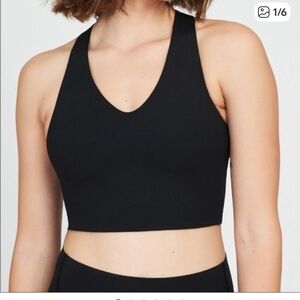 SPANX Smooth Longline Sports Bra in Black